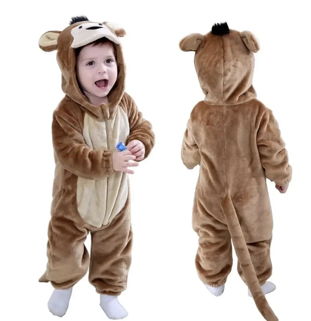 Baby Monkey One Piece Rompers Animal Jumpsuit Infant Clothes 0-3 Mon